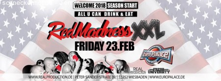 Red Madness Season Start Welcome 2018 Al Werbeplakat