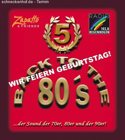 5 Jahre Back to the 80's Werbeplakat