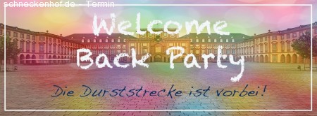 Welcome Back Party Werbeplakat