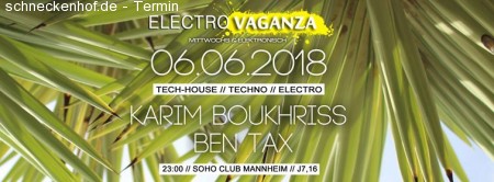 Electrovaganza • Karim Boukhriss Werbeplakat