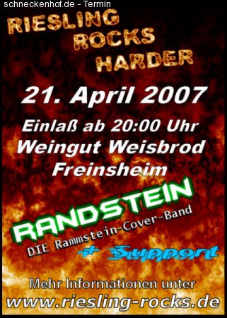 Riesling Rocks Harder Werbeplakat