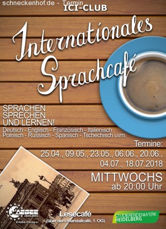 Das Internationale Sprachcafé Werbeplakat