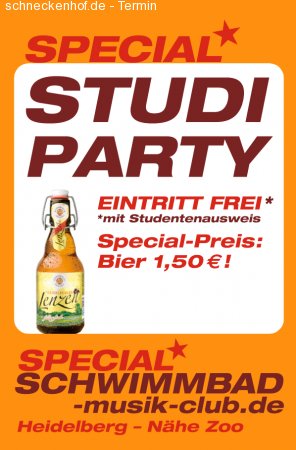 Studi Party Werbeplakat