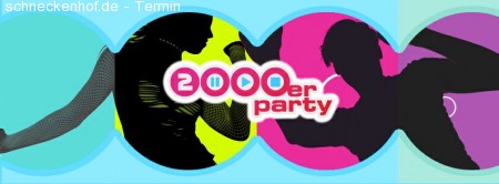 2000er Party Werbeplakat