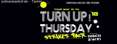 Turn UP! Thursday strikes back Werbeplakat