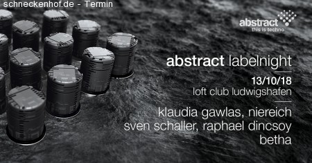 Abstract: Klaudia Gawlas im Loft Werbeplakat