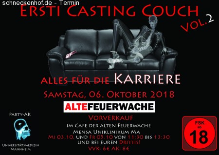 Medizinerparty - Ersti Casting Couch Werbeplakat
