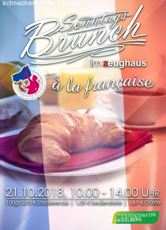 Brunch im Rahmen der Franz. Woche Werbeplakat