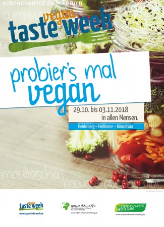 Vegan taste week Werbeplakat