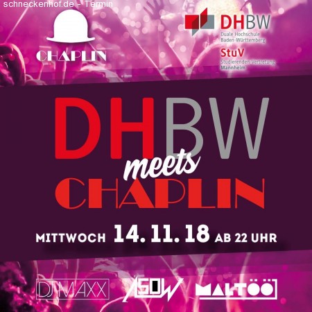 DHBW meets Chaplin Werbeplakat