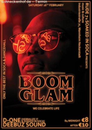 BOOM GLAM - Caribbean Carnival Werbeplakat