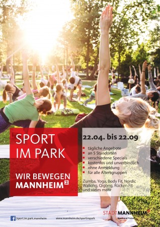 Sport im Park - Saison 2019 Werbeplakat