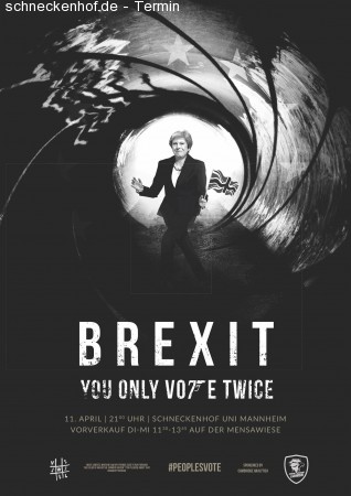Brexit - You only vote twice - Fotobox Werbeplakat