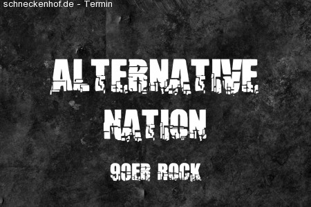 Alternative Nation - 90er Rock Werbeplakat