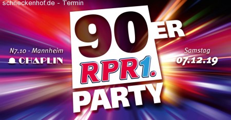 RPR1. 90er Party Werbeplakat
