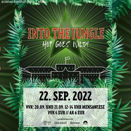 Into the Jungle - Hof goes Wild Werbeplakat