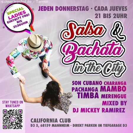 Salsa & Bachata in the City Werbeplakat