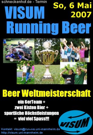 VISUM Running Beer Werbeplakat