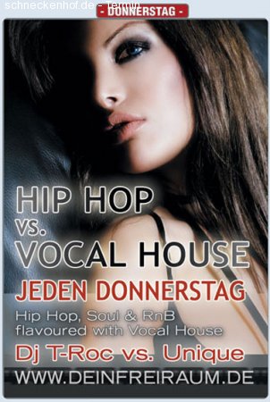 HipHop vs. Vocal House Werbeplakat