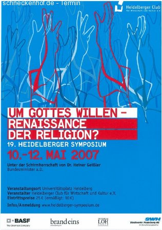 Heidelberger Symposium Werbeplakat