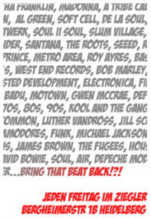 Bring That Beat Back Werbeplakat