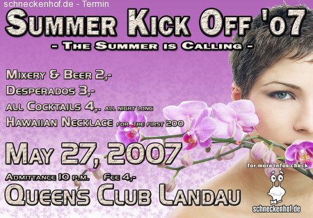 Summer Kick Off Werbeplakat