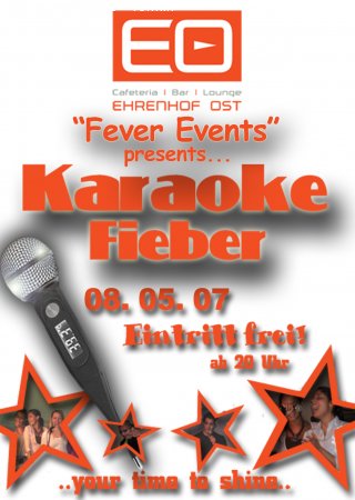 Kraoke-Fever Werbeplakat