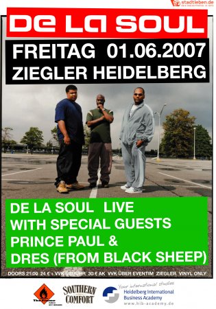 De La Soul -Live- Werbeplakat