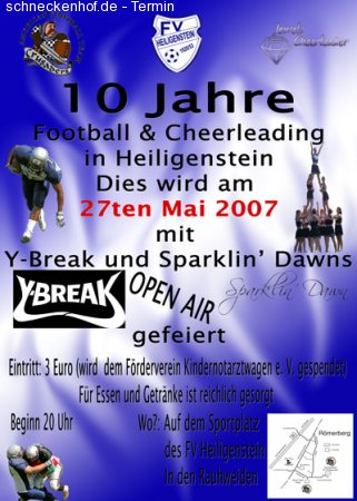 10 J. Football & Cheerleading Werbeplakat