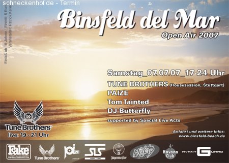 Binsfeld del Mar //OPEN AIR// Werbeplakat