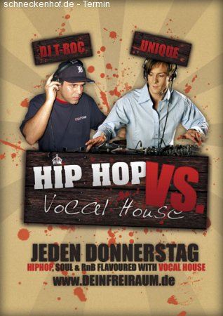 HipHop vs. VocalHouse Werbeplakat