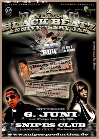 2 Jahre Black Beatz Werbeplakat