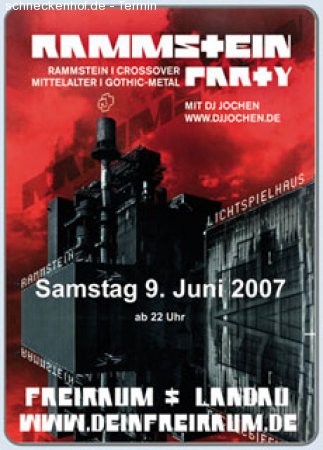 Rammstein-Party Werbeplakat