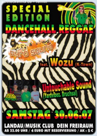 Reggae Dancehall Special Ed. Werbeplakat