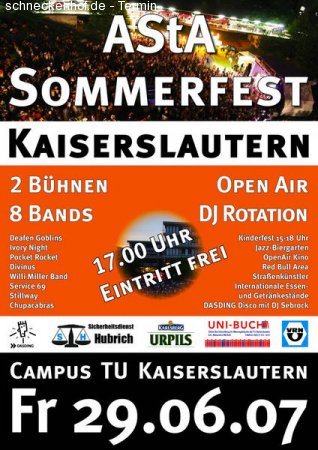 ASTA Sommerfest Werbeplakat