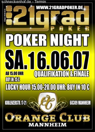 Poker Night Werbeplakat