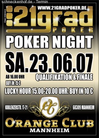 Poker Night Werbeplakat