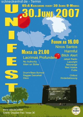 UStA Uni Sommerfest 2007 Werbeplakat