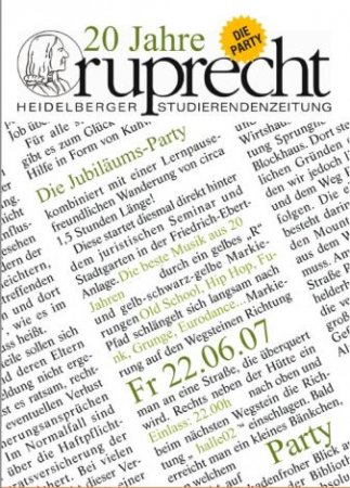 ruprecht - 20 Jahre Werbeplakat