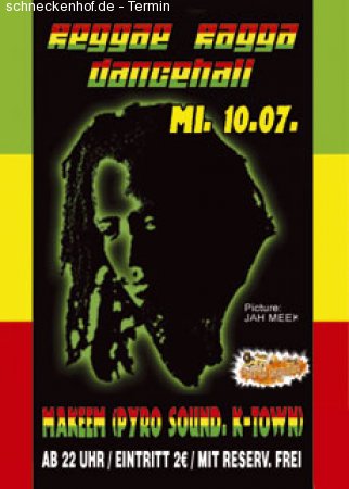 Dancehall - Reggae - Ragga Werbeplakat