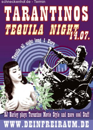 Terentinos Tequila Nacht Werbeplakat