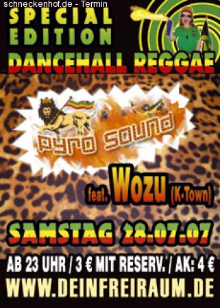 Reggae Dancehall Werbeplakat