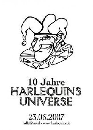 10 Jahre Harlequins Werbeplakat