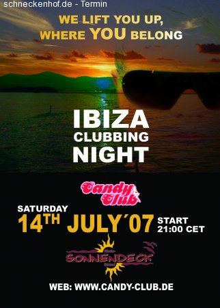 Ibiza Clubbing Night Werbeplakat