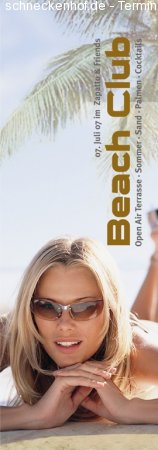 Beach Club Werbeplakat