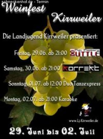 Weinfest Kirrweiler Werbeplakat