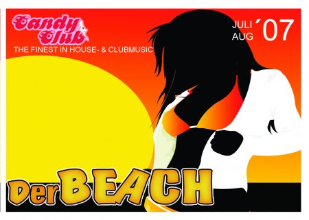 Candy BEACH Werbeplakat