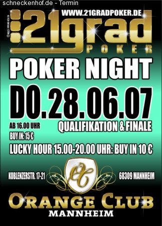 Poker Night Werbeplakat