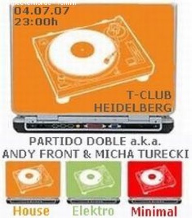 Partido Doble Musica Werbeplakat