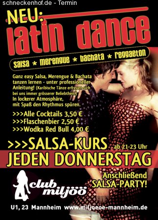 Salsa Kurs Werbeplakat